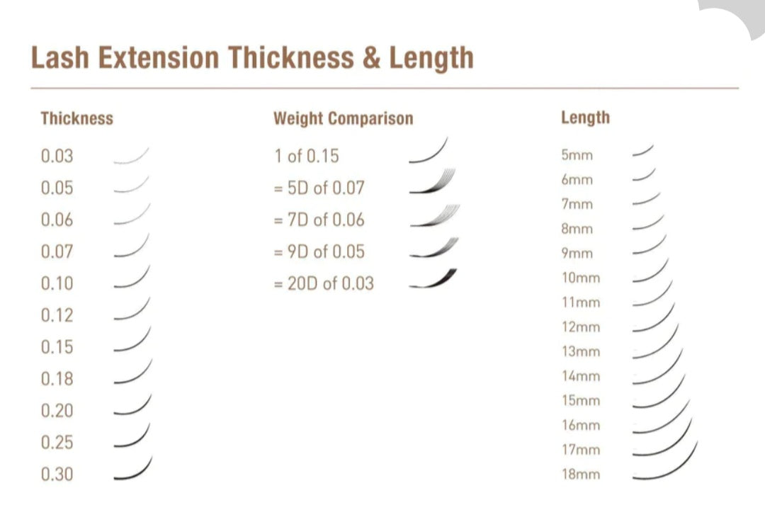 *CLEARANCE*SILK LASHES 0.12 LASHES ( 16 ROWS)